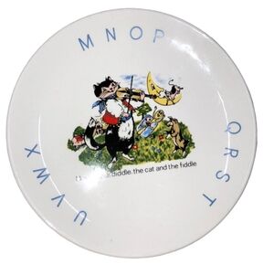 James Kent old foley vintage cat &the fiddle plate